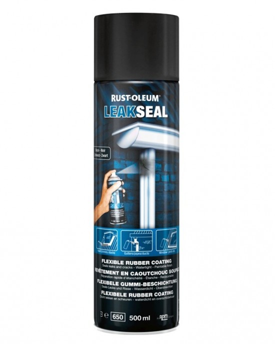 Rust-Oleum LeakSeal Σπρέι Διαρροών Αλουμίνιο 500ml SPRAY ΒΑΦΗΣ